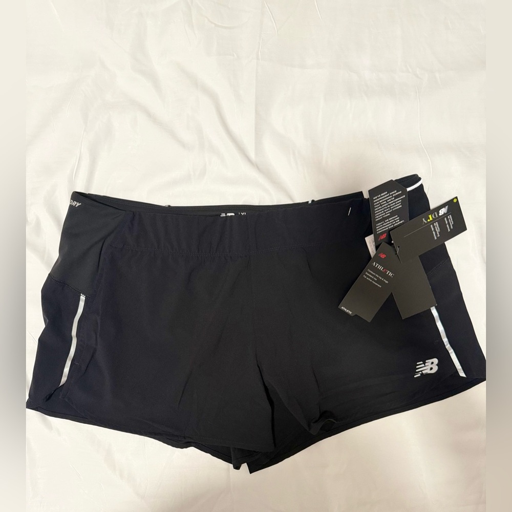 70NWT NEW BALANCE RUNNING  Impact Run 3in Sh SHORT Breathable, Reflective sizeXL